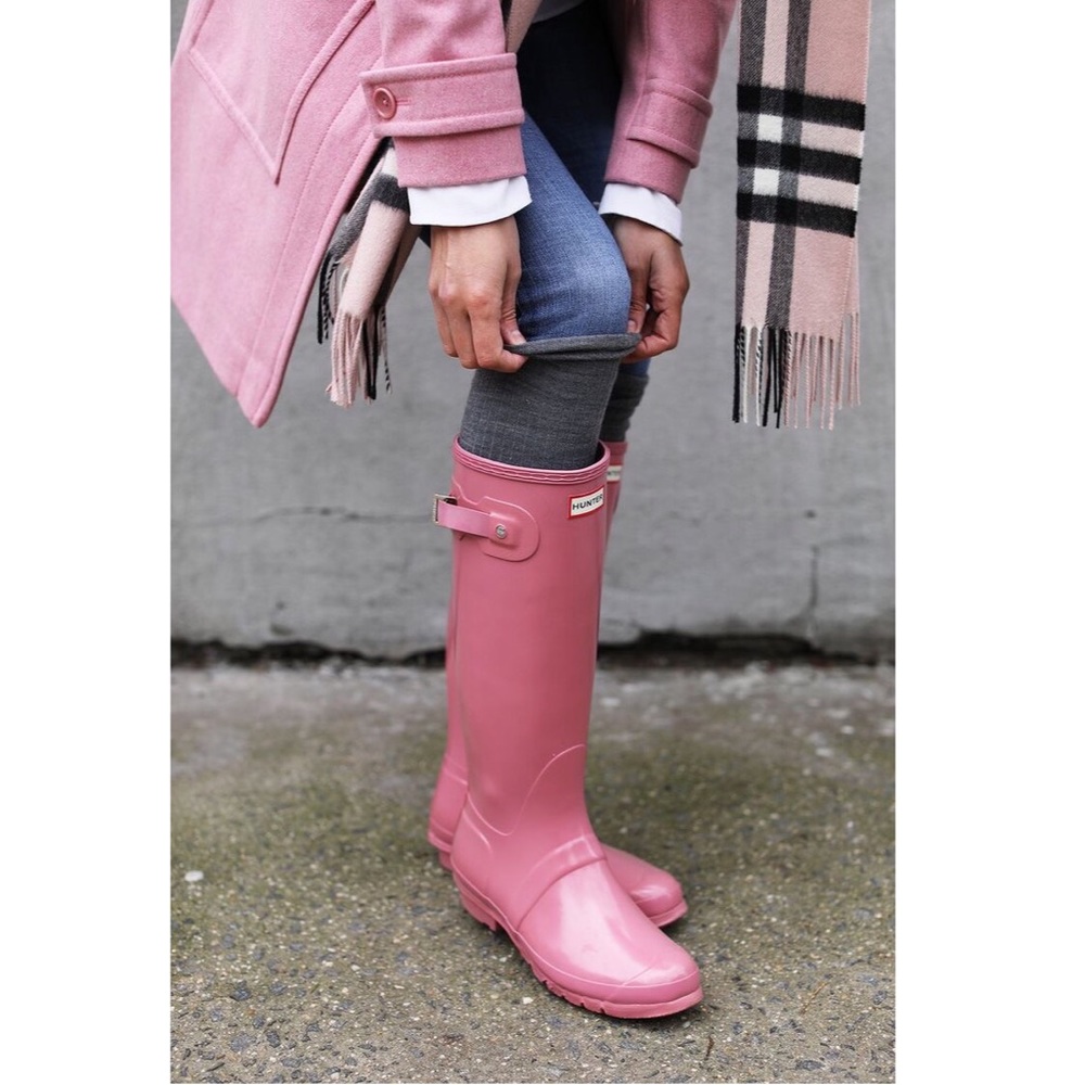 HUNTER BOOTS IN BABY PINK